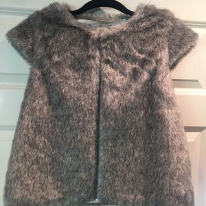 Kate Spade Girls Faux Fur Vest